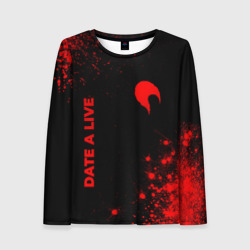 Женский лонгслив 3D Date A Live - red gradient вертикально