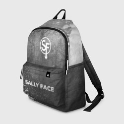 Рюкзак 3D Sally Face - grey gradient по-центру