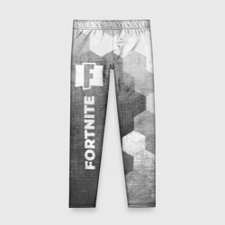 Детские леггинсы 3D Fortnite - grey gradient по-вертикали