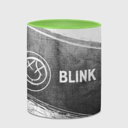 Кружка с полной запечаткой Blink 182 - grey gradient по-горизонтали - фото 2