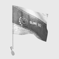 Флаг для автомобиля Blink 182 - grey gradient по-горизонтали