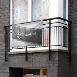 Флаг-баннер Blink 182 - grey gradient по-горизонтали - фото 2