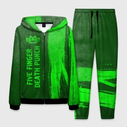 Мужской костюм 3D Five Finger Death Punch - green gradient по-вертикали