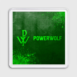 Магнит 55*55 Powerwolf - green gradient по-горизонтали