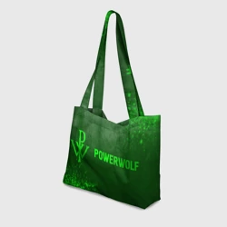 Пляжная сумка 3D Powerwolf - green gradient по-горизонтали - фото 2