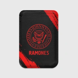 Картхолдер Magsafe магнитный Ramones - red gradient