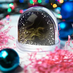 Игрушка Снежный шар Color smoke yellow - фото 2