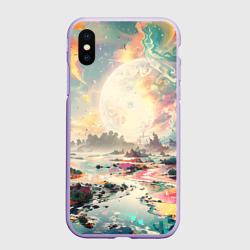 Чехол для iPhone XS Max матовый Светлая экзотическая планета