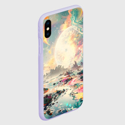 Чехол для iPhone XS Max матовый Светлая экзотическая планета - фото 2