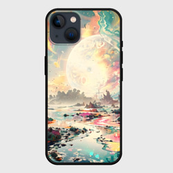 Чехол для iPhone 14 Светлая экзотическая планета