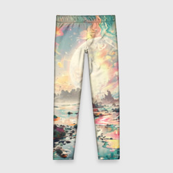 Детские леггинсы 3D Светлая экзотическая планета