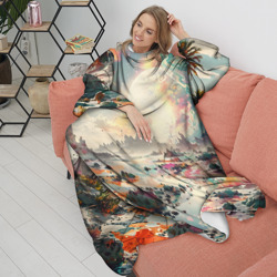 Плед с рукавами Светлая экзотическая планета - фото 2