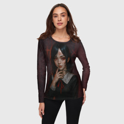 Женский лонгслив 3D Кагуя реализм - фото 2