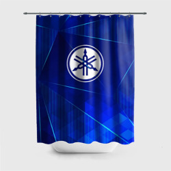 Штора 3D для ванной Yamaha blue poly