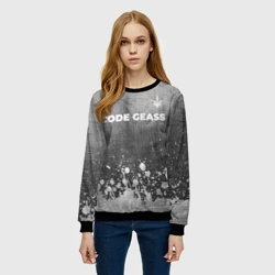 Женский свитшот 3D Code Geass - grey gradient посередине - фото 2