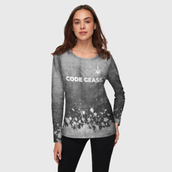 Женский лонгслив 3D Code Geass - grey gradient посередине - фото 2