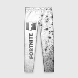Детские леггинсы 3D Fortnite - white gradient по-вертикали