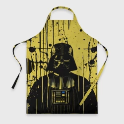 Фартук 3D Дарт Вейдер желто-черный фон