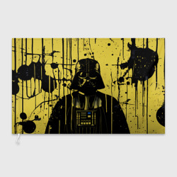 Флаг 3D Дарт Вейдер желто-черный фон