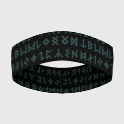 Повязка на голову 3D Руны и татуировки викингов