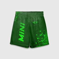 Детские спортивные шорты 3D Mini - green gradient вертикально