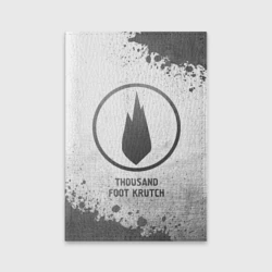 Обложка для паспорта матовая кожа Thousand Foot Krutch - white gradient