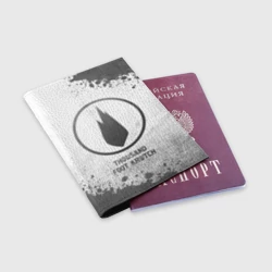 Обложка для паспорта матовая кожа Thousand Foot Krutch - white gradient - фото 2