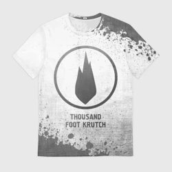 Мужская футболка 3D Thousand Foot Krutch - white gradient