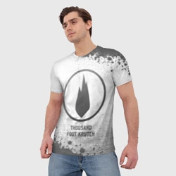 Мужская футболка 3D Thousand Foot Krutch - white gradient - фото 2