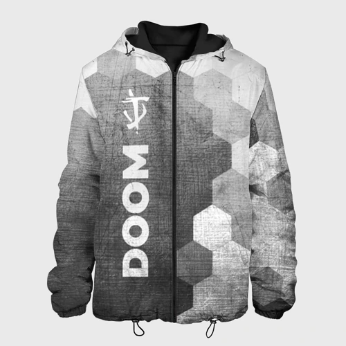 Мужская куртка 3D Doom - grey gradient по-вертикали