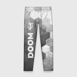 Детские леггинсы 3D Doom - grey gradient по-вертикали