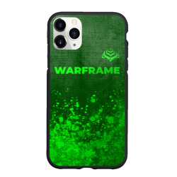 Чехол для iPhone 11 Pro Max матовый Warframe - green gradient посередине