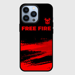 Чехол для iPhone 13 Pro Free Fire - red gradient посередине