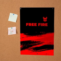 Постер Free Fire - red gradient посередине - фото 2
