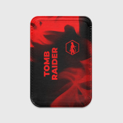 Картхолдер Magsafe магнитный Tomb Raider - red gradient вертикально