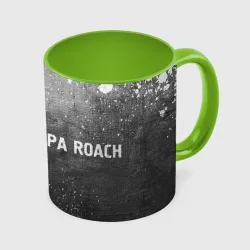 Кружка с полной запечаткой Papa Roach - grey gradient по-горизонтали