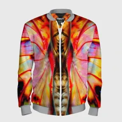 Мужской бомбер 3D Разворот бабочки