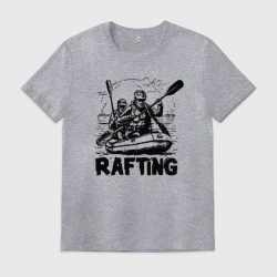 Мужская футболка хлопок Рафтинг майнкрафт