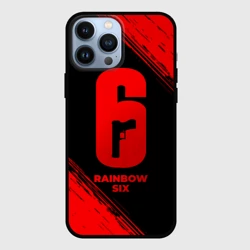 Чехол для iPhone 13 Pro Max Rainbow Six - red gradient
