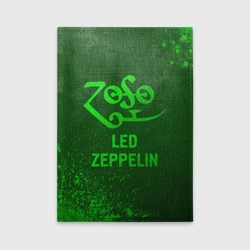 Обложка для автодокументов Led Zeppelin - green gradient