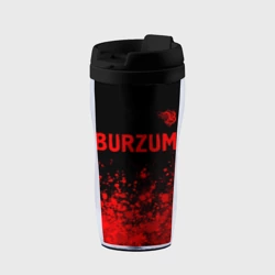Термокружка-непроливайка Burzum - red gradient посередине