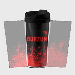 Термокружка-непроливайка Burzum - red gradient посередине - фото 2