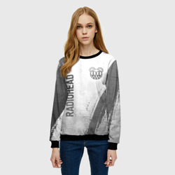 Женский свитшот 3D Radiohead - white gradient вертикально - фото 2