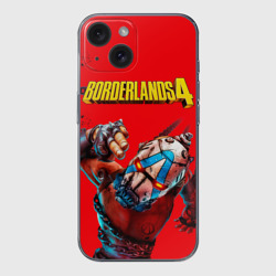 Чехол для iPhone 15 силиконовый с защитой камеры Псих в кандалах Borderlands 4