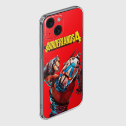 Чехол для iPhone 15 силиконовый с защитой камеры Псих в кандалах Borderlands 4 - фото 2
