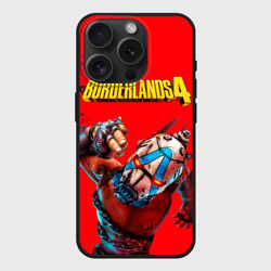 Чехол силиконовый для Apple iPhone 15 Pro матовый Псих в кандалах Borderlands 4