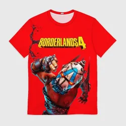 Мужская футболка 3D Псих в кандалах Borderlands 4