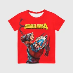 Детская футболка 3D Псих в кандалах Borderlands 4
