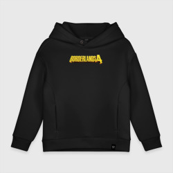 Детское худи Oversize хлопок Borderlands 4 golden logo