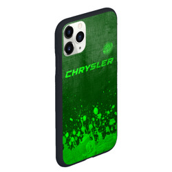 Чехол для iPhone 11 Pro Max матовый Chrysler - green gradient посередине - фото 2